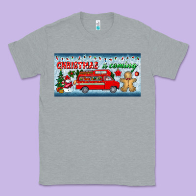 Christmas Is Coming License Plate Classic Tee Designed By Bundleandbundleshop
