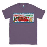 Lavender christmas is coming license plate Classic Tee - BundleAndBundleShop