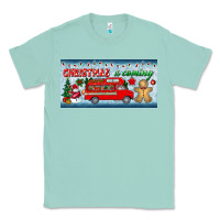 Seafoam christmas is coming license plate Classic Tee - BundleAndBundleShop