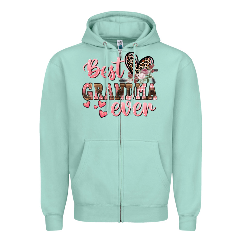 Best Grandma Ever Mother's Day Zipper Hoodie by CowGirlArtShop | Teevron
