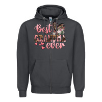 Smoke Best Grandma ever Mother's Day Zipper Hoodie - CowGirlArtShop