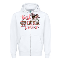 White Best Grandma ever Mother's Day Zipper Hoodie - CowGirlArtShop