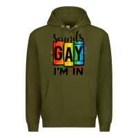 Army Green sounds gay i'm in Premium Hoodie - OliviaCreatesArt