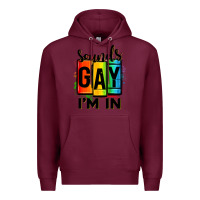 Burgundy sounds gay i'm in Premium Hoodie - OliviaCreatesArt