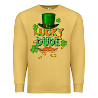 Antique Gold lucky dude St. Patricks Day Premium Sweatshirt - FaDigitalArtStudio