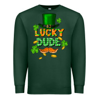 Sports Green lucky dude St. Patricks Day Premium Sweatshirt - FaDigitalArtStudio