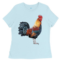 Baby Blue New Hampshire Red Rooster Ladies Tee - LillyAllenDesigns