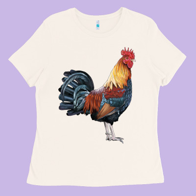 New Hampshire Red Rooster Ladies Tee Designed By Lillyallendesigns