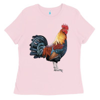 Bubblegum Pink New Hampshire Red Rooster Ladies Tee - LillyAllenDesigns