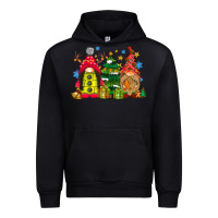 Black gnome Christmas Urban Hoodie - CowhideDigitalArt