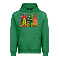 Emerald gnome Christmas Urban Hoodie - CowhideDigitalArt