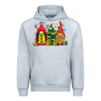 Heather Grey gnome Christmas Urban Hoodie - CowhideDigitalArt
