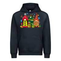 Navy gnome Christmas Urban Hoodie - CowhideDigitalArt