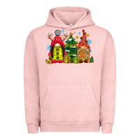 Pigment Salmon gnome Christmas Urban Hoodie - CowhideDigitalArt