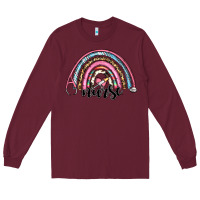 Burgundy western nurse rainbow Long Sleeve Tee - RanaPortraitStore