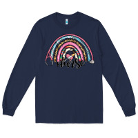 Navy western nurse rainbow Long Sleeve Tee - RanaPortraitStore
