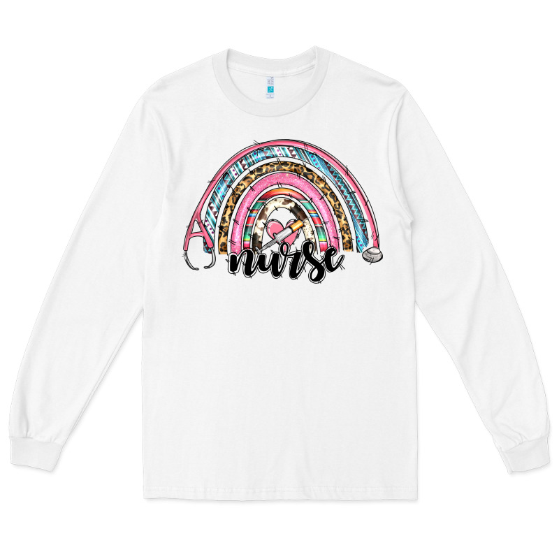 Western Nurse Rainbow Long Sleeve Tee by RanaPortraitStore | Teevron