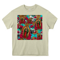 Mossy lady of guadalupe western seamless Heavy Core Tee - Jasminsmagicworld