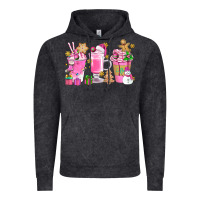 Vintage Black Pink Christmas Coffee Cups Bbs Vintage Hoodie - BundleAndBundleShop