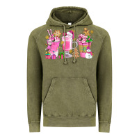 Vintage Olive Pink Christmas Coffee Cups Bbs Vintage Hoodie - BundleAndBundleShop