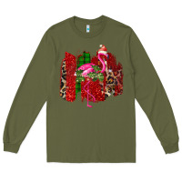 Christmas Flamingo Long Sleeve Tee | Teevron