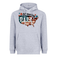 Heather Grey all american papa Heavyweight Hoodie - FaDigitalArtStudio