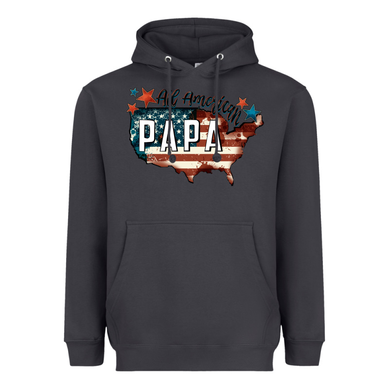 All American Papa Heavyweight Hoodie by FaDigitalArtStudio | Teevron