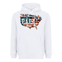 White all american papa Heavyweight Hoodie - FaDigitalArtStudio