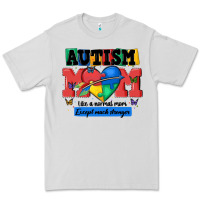 Dove Grey autism mom like a normal mom Premium Tee - MaliasSmallBusiness