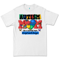White autism mom like a normal mom Premium Tee - MaliasSmallBusiness
