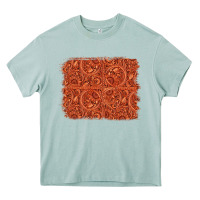 Arona serape turquoise  leather background Heavy Core Tee - Jasminsmagicworld