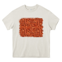 Serape Turquoise  Leather Background Heavy Core Tee | Teevron