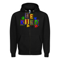 Black Be kind Zipper Hoodie - CowGirlArtShop