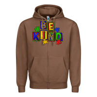 Chestnut Be kind Zipper Hoodie - CowGirlArtShop