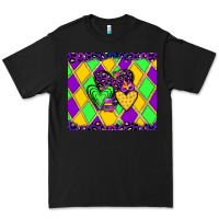 Black mardi gras hearts Premium Tee - JahusDesignShop