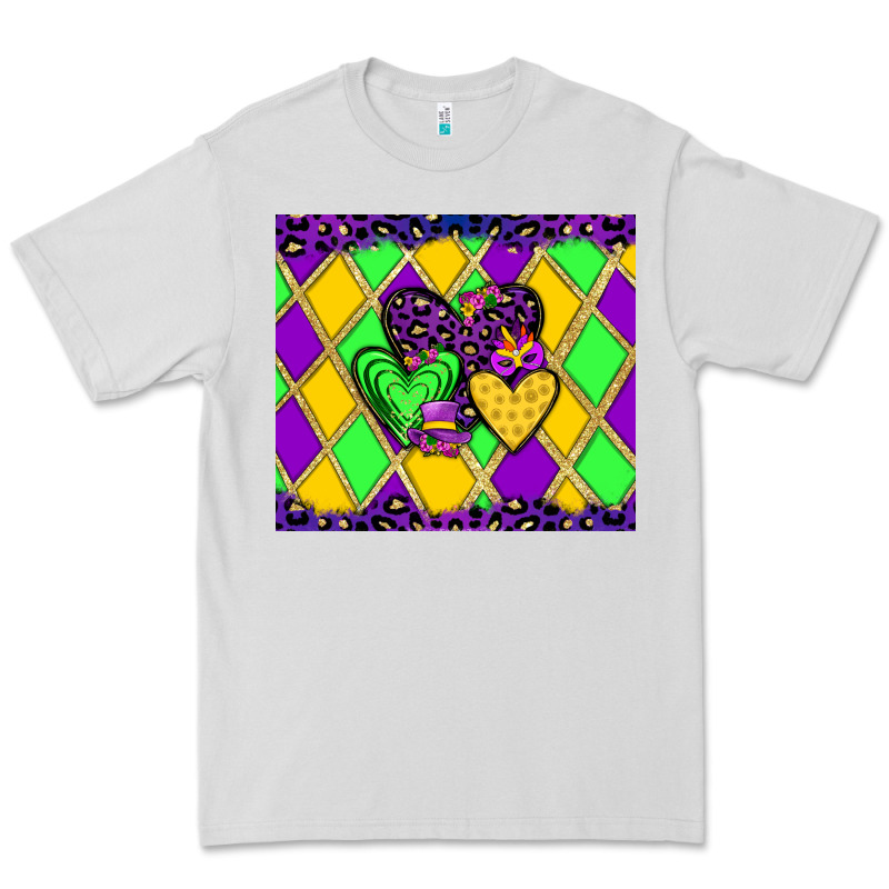 Mardi Gras Hearts Premium Tee by JahusDesignShop | Teevron