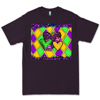 Plum mardi gras hearts Premium Tee - JahusDesignShop