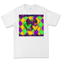 White mardi gras hearts Premium Tee - JahusDesignShop