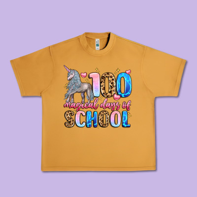 100 Magical Days Of School Urban Heavy Tee Designed By Lillyallendesigns