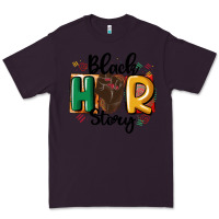 Plum black story Premium Tee - MaliasSmallBusiness