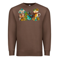 Chestnut western coffee cups with sunflower and gemstone bbs Premium Sweatshirt - BundleAndBundleShop