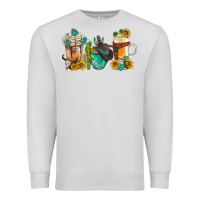 Dove Grey western coffee cups with sunflower and gemstone bbs Premium Sweatshirt - BundleAndBundleShop