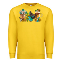 Lemon western coffee cups with sunflower and gemstone bbs Premium Sweatshirt - BundleAndBundleShop