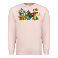 Pale Pink western coffee cups with sunflower and gemstone bbs Premium Sweatshirt - BundleAndBundleShop