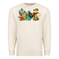 Sandshell western coffee cups with sunflower and gemstone bbs Premium Sweatshirt - BundleAndBundleShop
