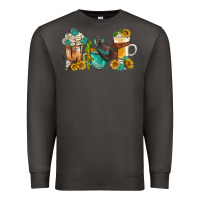 Smoke western coffee cups with sunflower and gemstone bbs Premium Sweatshirt - BundleAndBundleShop