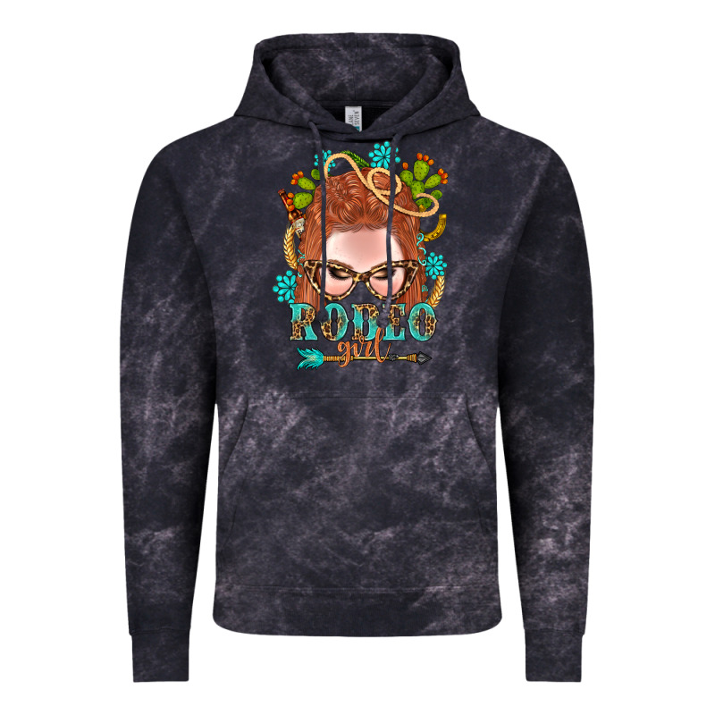 Western Rodeo Girl Braid Red Hair Vintage Hoodie by BundleAndBundleShop | Teevron