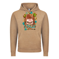 Vintage Coffee Western Rodeo Girl Braid Red Hair Vintage Hoodie - BundleAndBundleShop