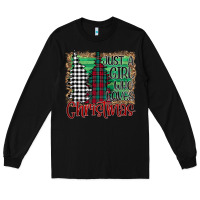 Black Womens Just a Girl Who Loves Christmas Funny Long Sleeve Tee - Bettercallsaul