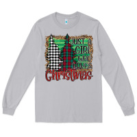 Moon Dust Womens Just a Girl Who Loves Christmas Funny Long Sleeve Tee - Bettercallsaul